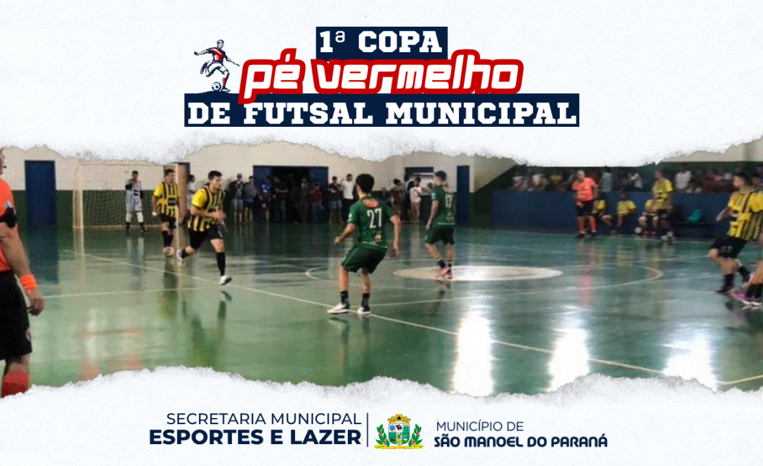 1ª Copa Pé Vermelho de Futsal Municipal Sorteado
