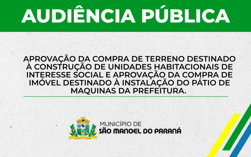 CONVOCAÇÃO DE AUDIÊNCIA PÚBLICA - 05/09