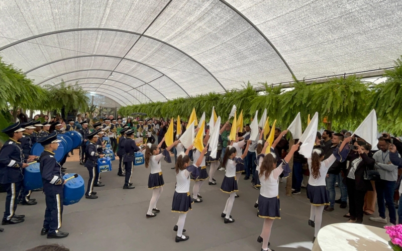 Banda Ecológica Águia pequena encanta o público presente no lançamento do Território do Turismo do Cinturão Verde