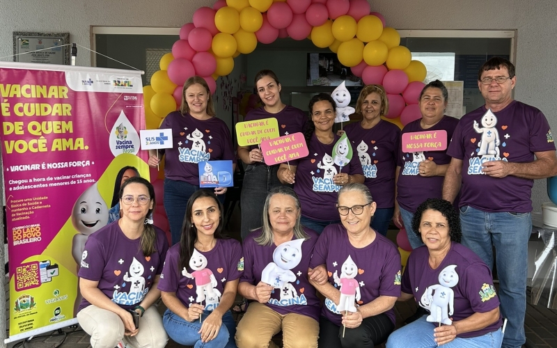UBS José Bento Pini, de São Manoel do Paraná/PR, realiza mobilização em adesão à Campanha Nacional de Multivacinação