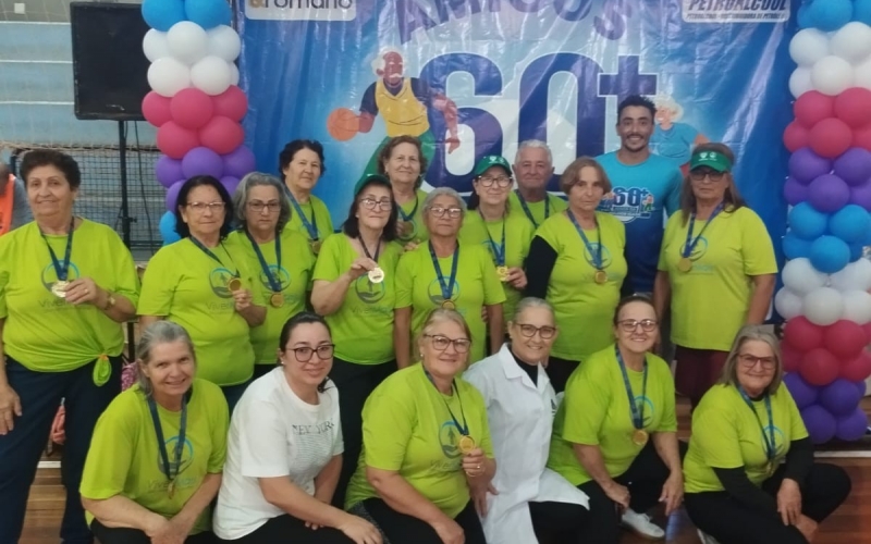 O município de São Manoel do Paraná/PR pela primeira vez da 9ª edição dos Jogos da Melhor Idade - Amigos 60+, realizada na cidade de Santa Fé/PR.