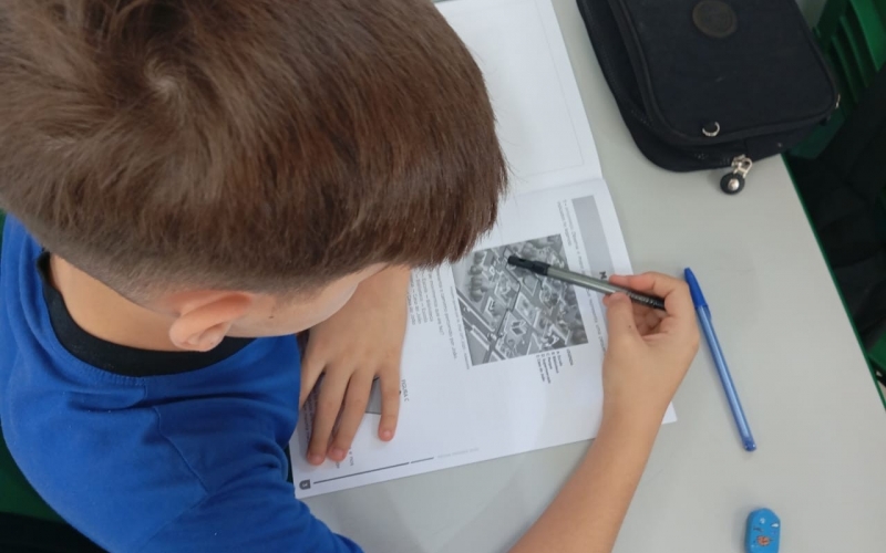 Estudantes do 2º e 5º ano da Escola Municipal Monteiro Lobato participam da segunda edição da Prova Paraná Diagnóstica