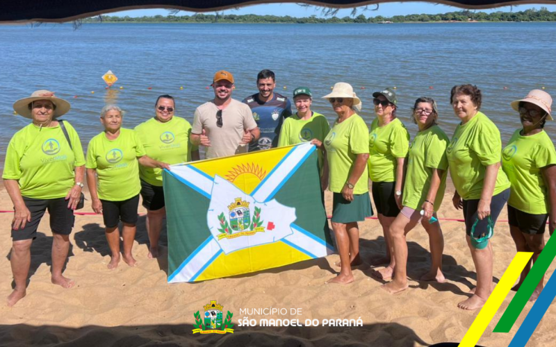 Pela primeira vez, equipe feminina do Grupo Melhor Idade em Ação representa São Manoel do Paraná no Verão Maior Paraná