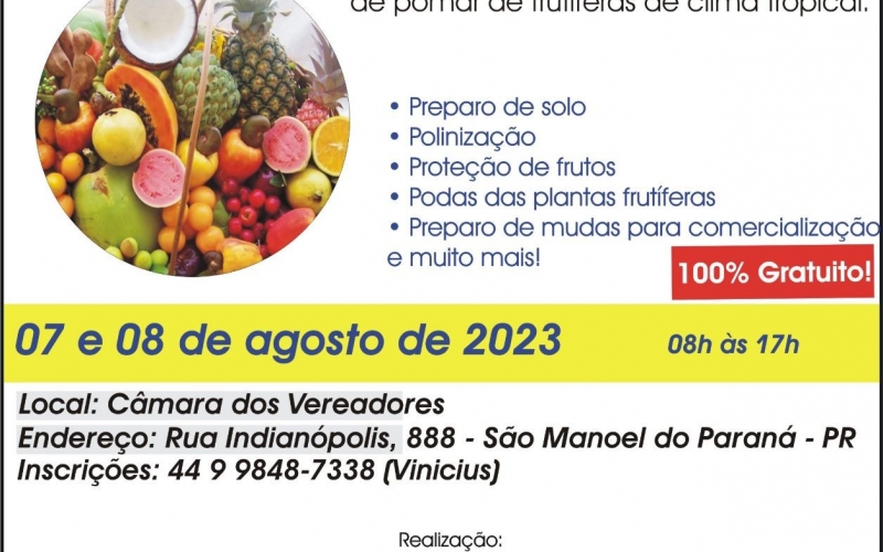 Curso de Cultivo de Árvores Frutíferas