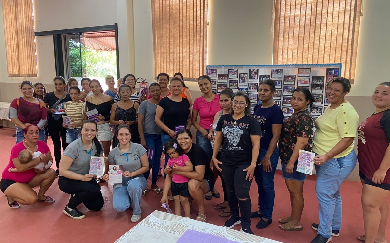 Café da tarde em Alusão à Campanha Agosto Lilás